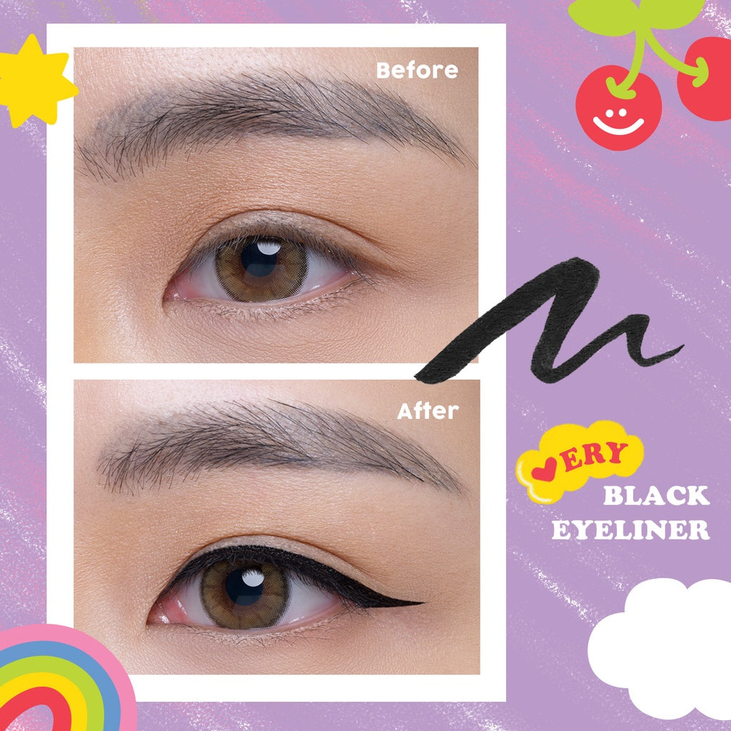 HAPPY SUNDAY VERY BLACK EYELINER