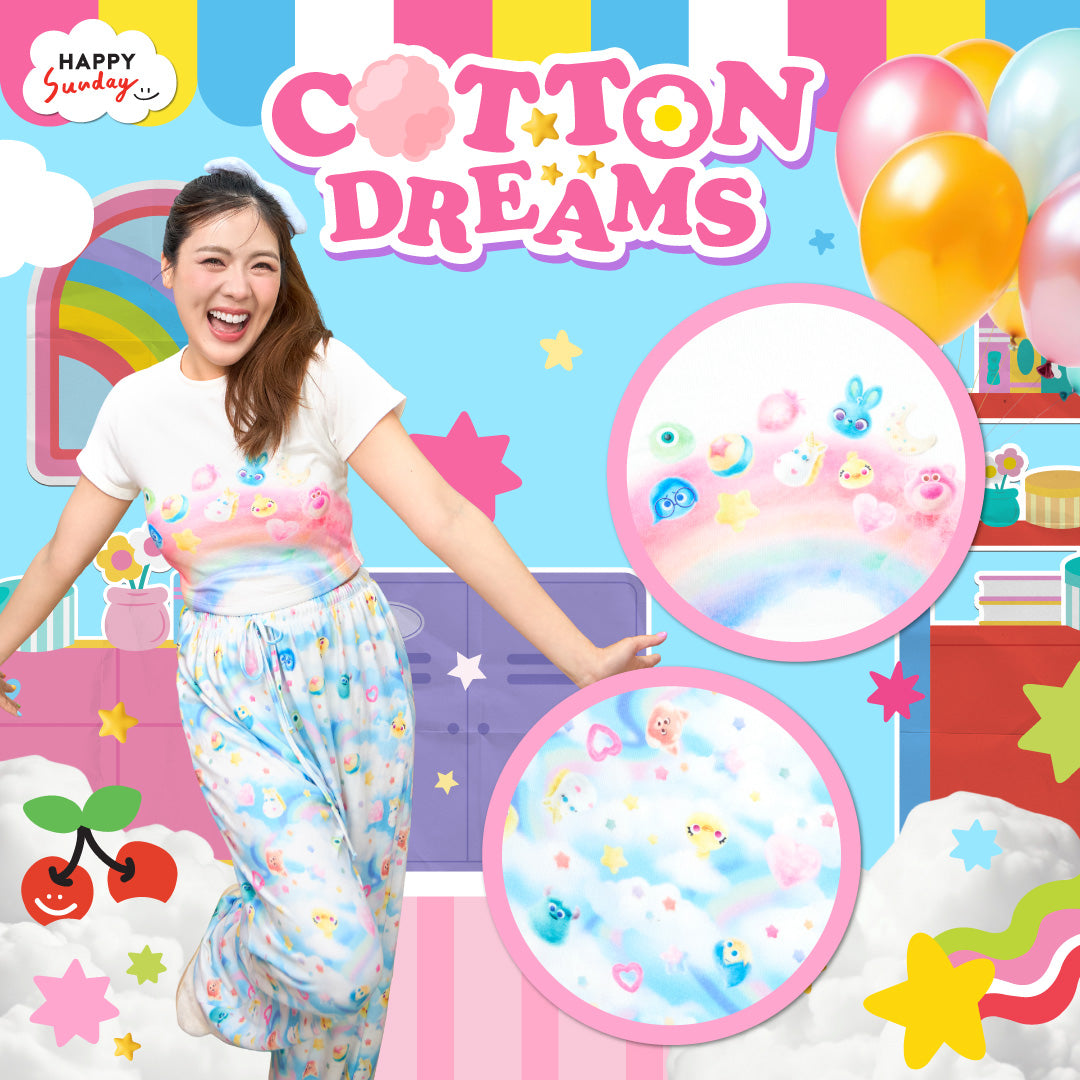 COTTON DREAMS HAPPY CLOUD TEE SET