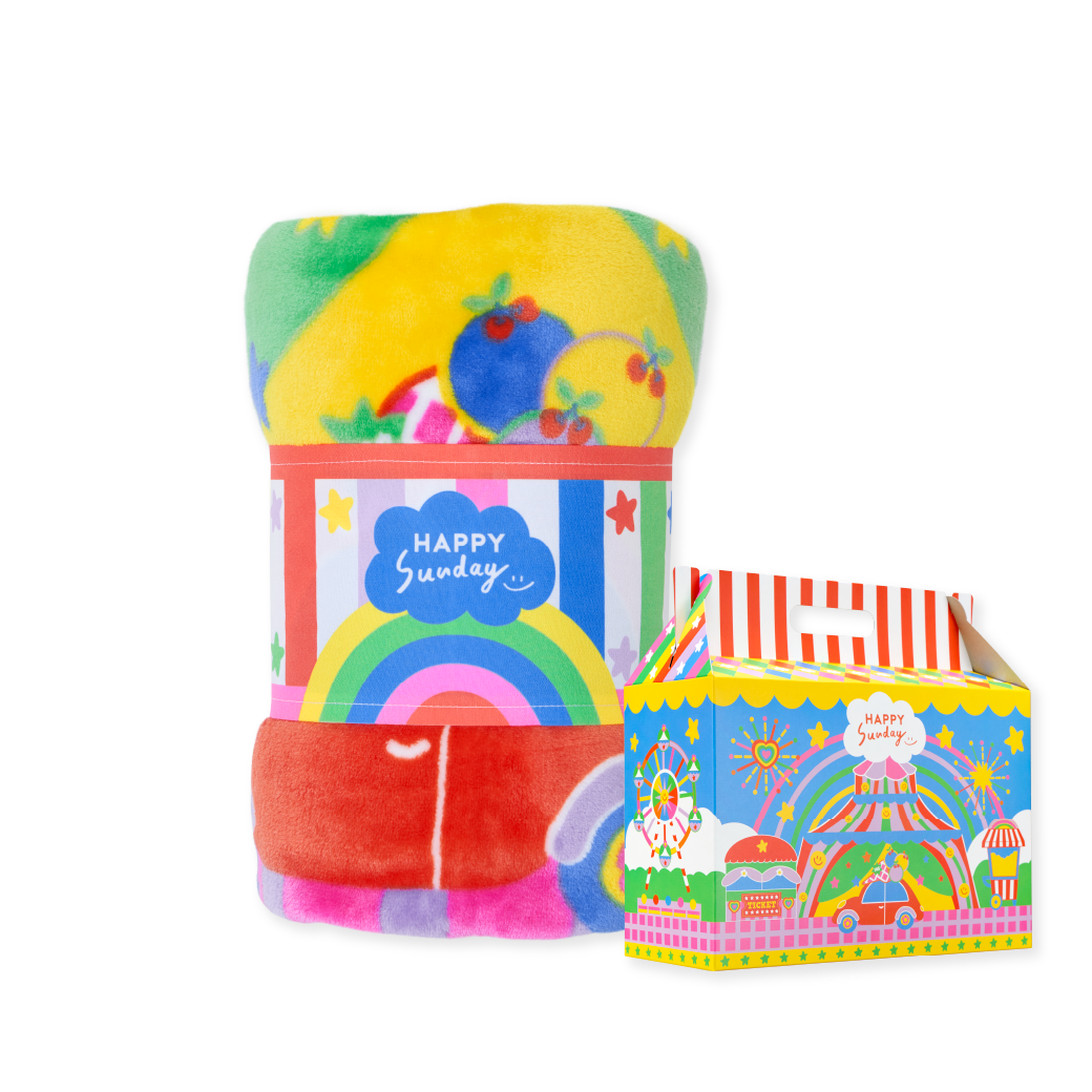 HAPPY FESTIVAL BLANKET | ผ้าห่มพิมพ์ลายสองด้านพร้อมกล่อง