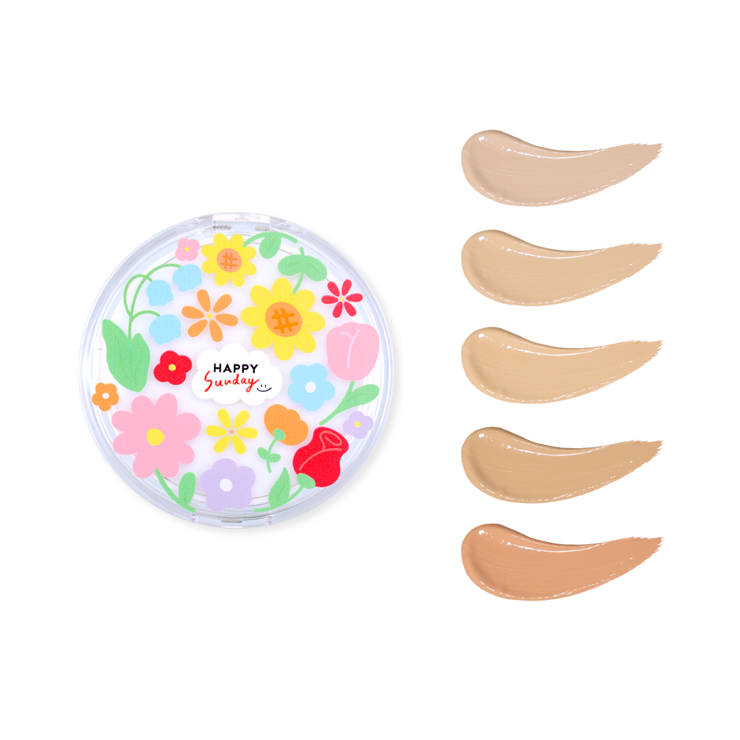 HAPPY SUNDAY AURA FLORA SKIN CUSHION | คุชชั่นดอกไม้