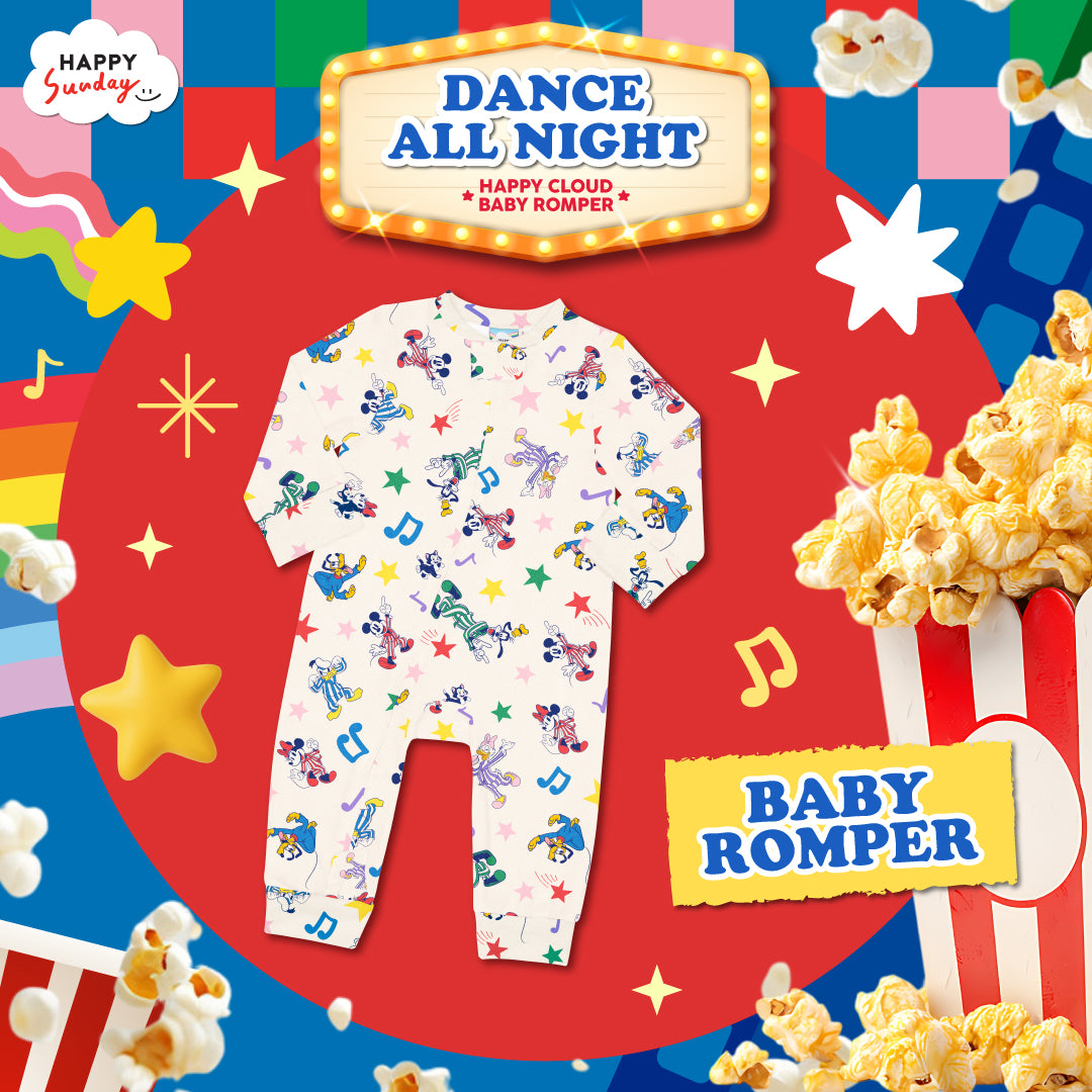 DANCE ALL NIGHT HAPPY CLOUD BABY ROMPER