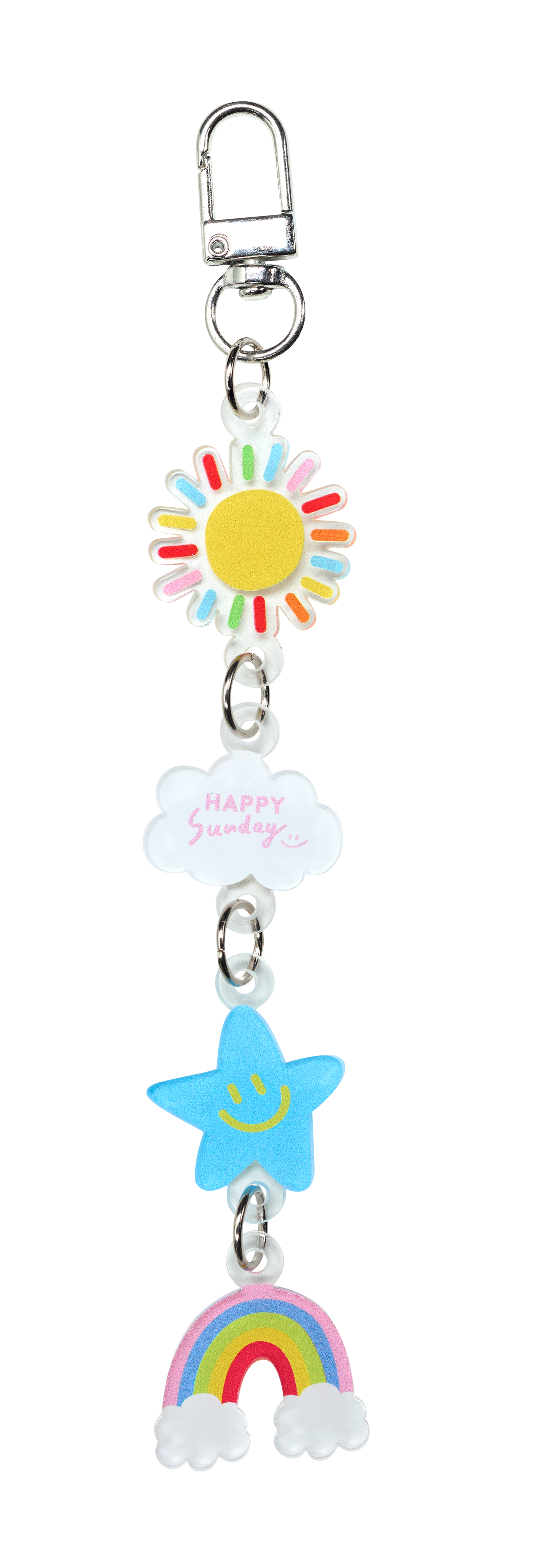 (100 Happy Points) พวงกุญแจ HAPPY CHAIN ลาย HAPPY SUNNY