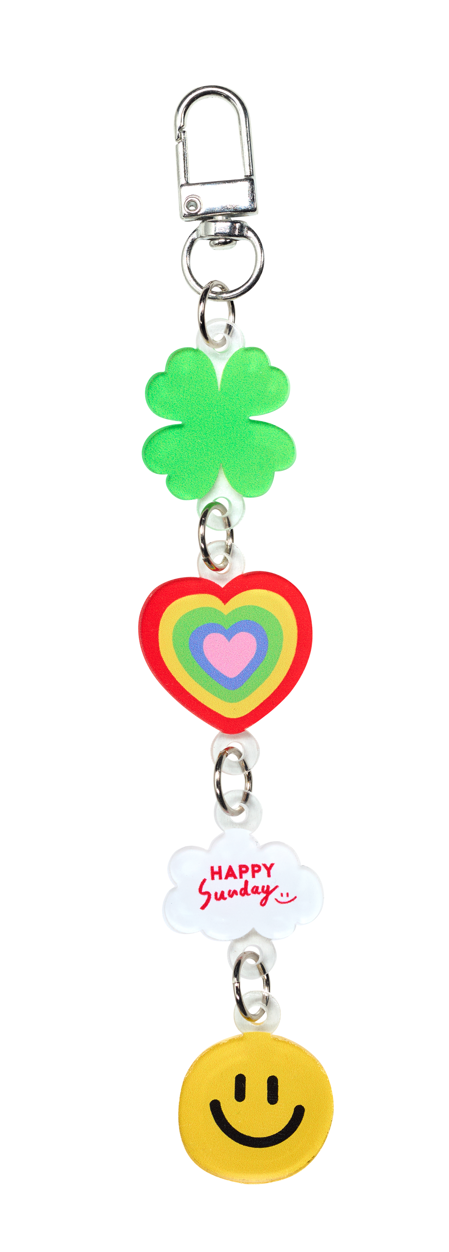 (100 Happy Points) พวงกุญแจ HAPPY CHAIN ลาย HAPPY LUCKY