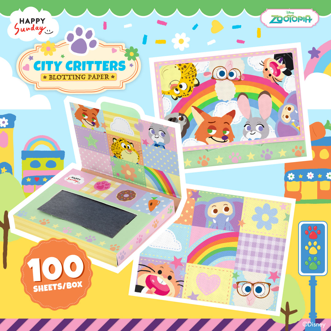 BLOTTING PAPER กระดาษซับมัน ZOOTOPIA
