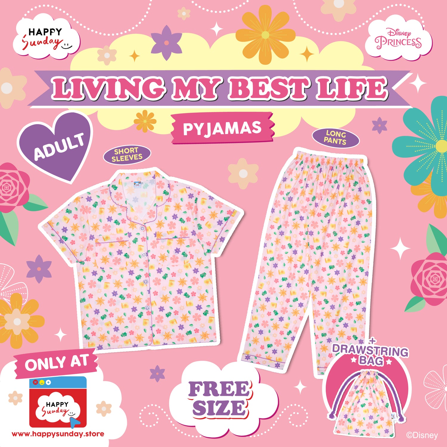 LIVING MY BEST LIFE Pyjamas