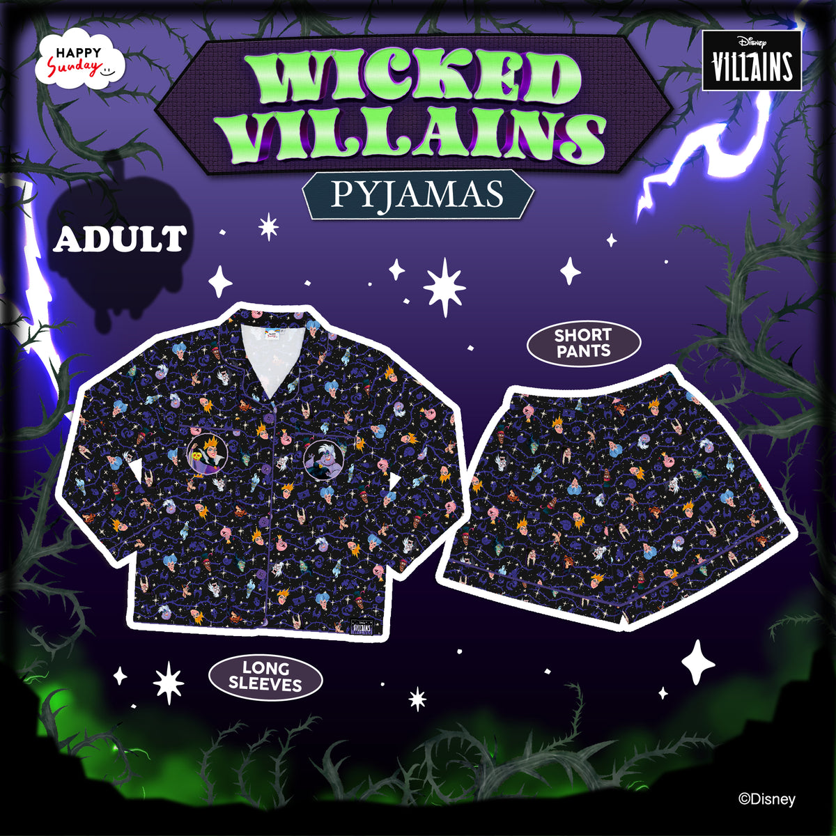 WICKED VILLAINS PYJAMAS (เริ่มส่งสินค้า 28.OCT.2026)