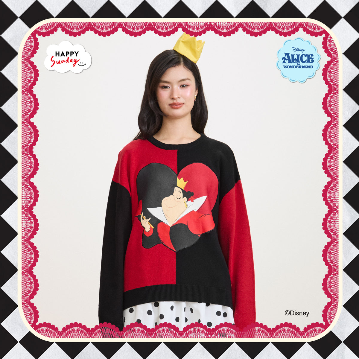 THE QUEEN OF HEARTS SWEATER (เริ่มส่งสินค้า 19.NOV.2026)