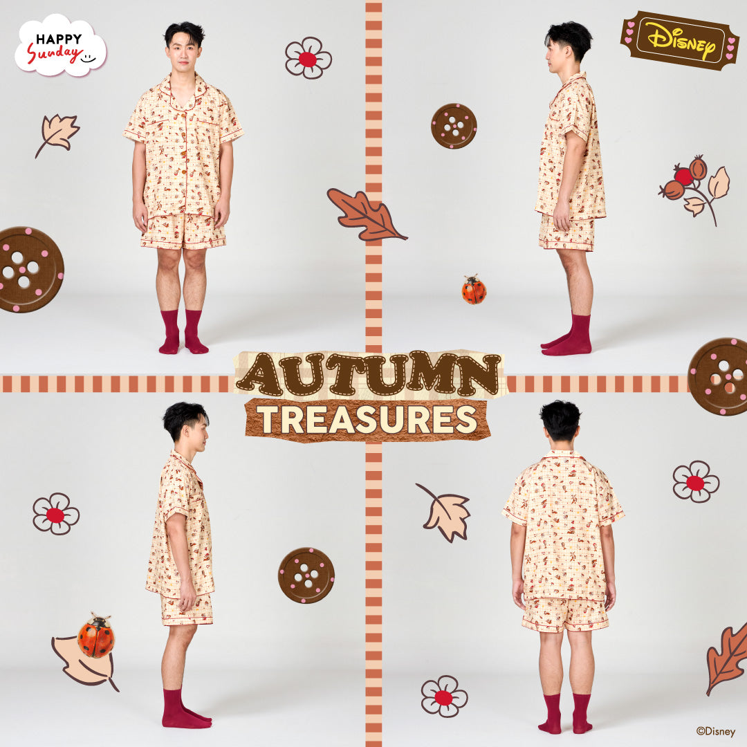 AUTUMN TREASURES PYJAMAS | ชุดนอนลายชิป & เดลส์