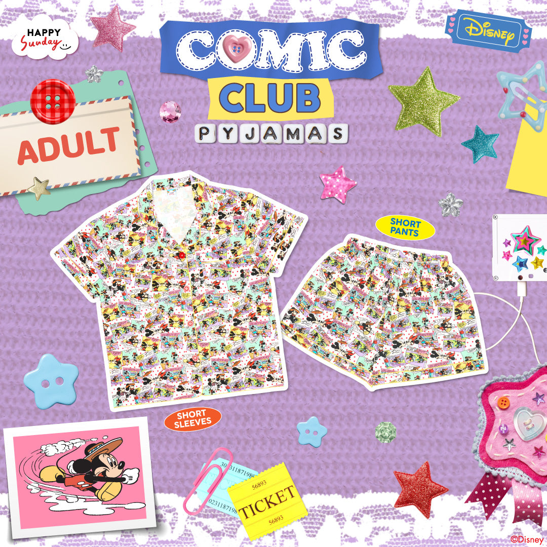 COMIC CLUB PYJAMAS | ชุดนอนลายมิกกี้เมาส์