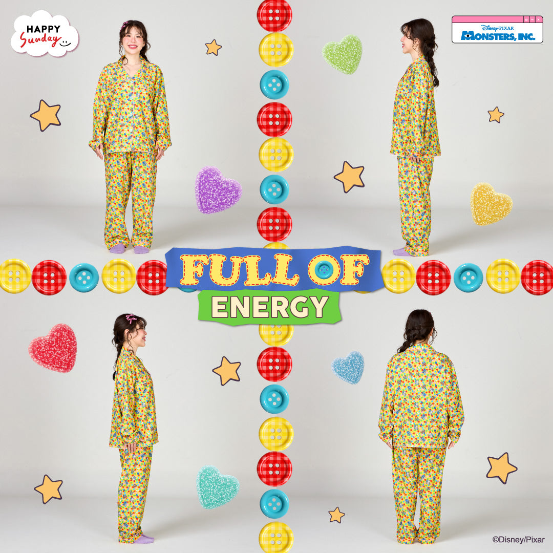 FULL OF ENERGY PYJAMAS | ชุดนอนลายมอนสเตอร์ อิงค์