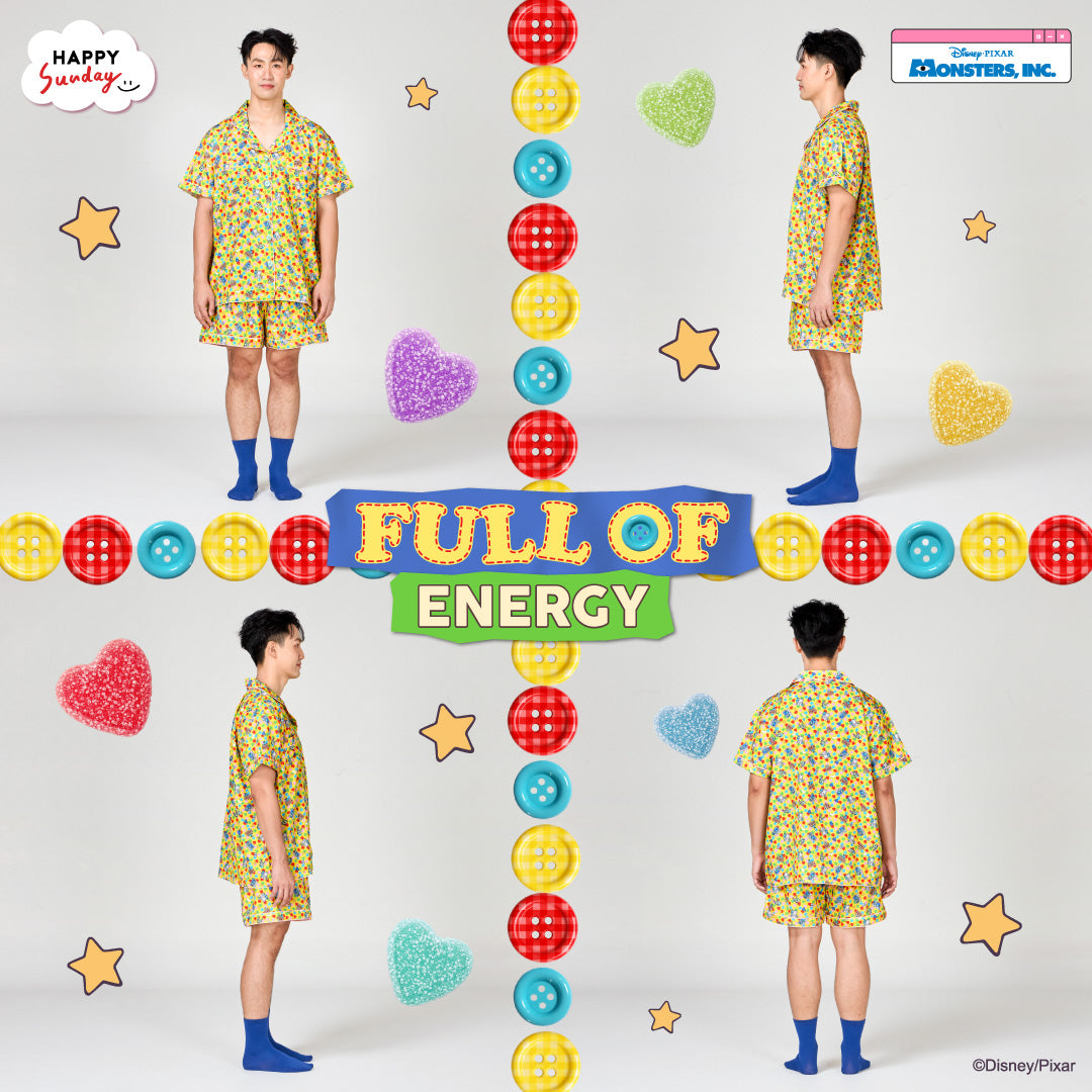 FULL OF ENERGY PYJAMAS | ชุดนอนลายมอนสเตอร์ อิงค์