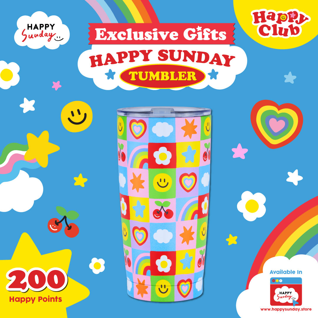 (200 Happy Points) แก้วน้ำ HAPPY SUNDAY TUMBLER