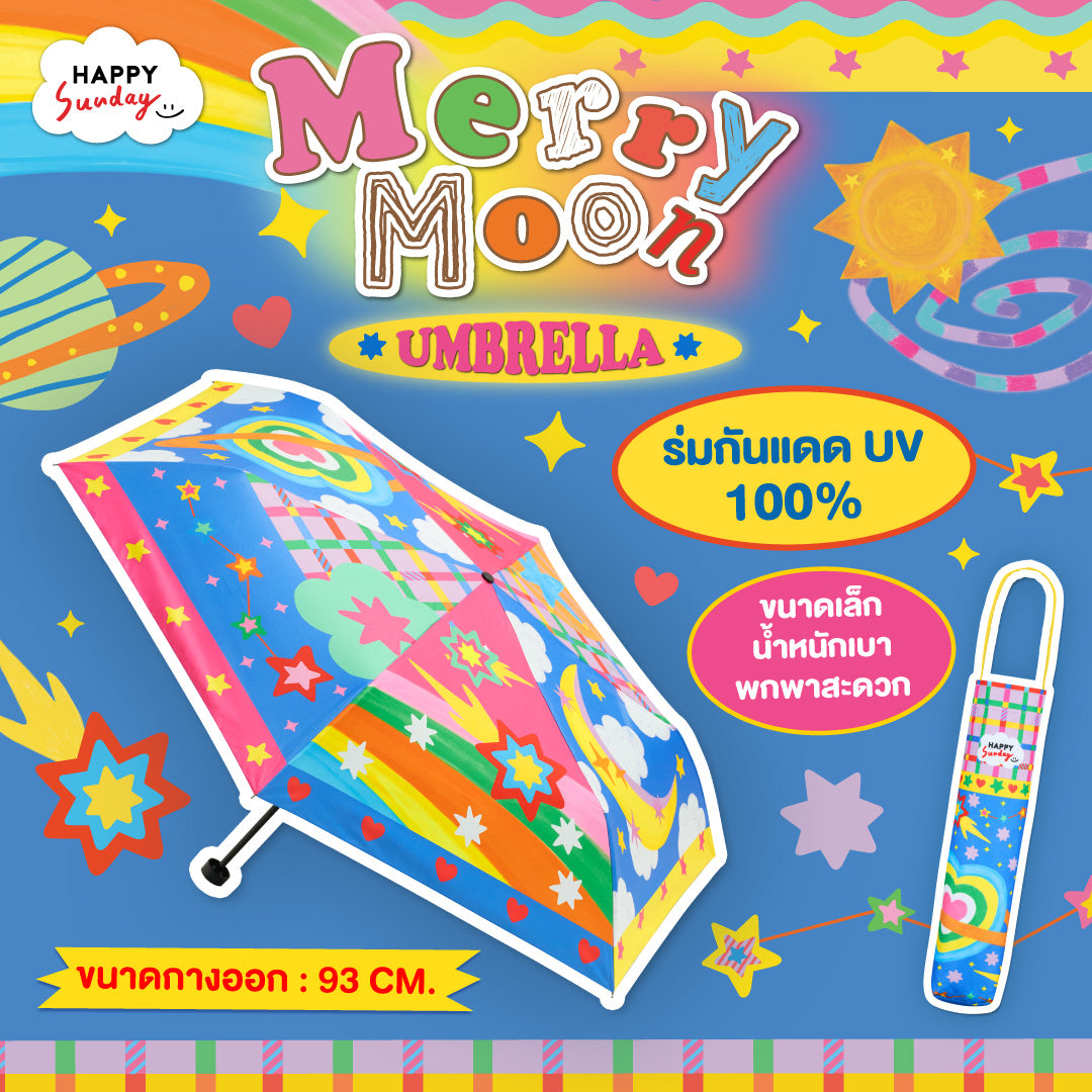 HAPPY UNIVERSE MERRY MOON UMBRELLA
