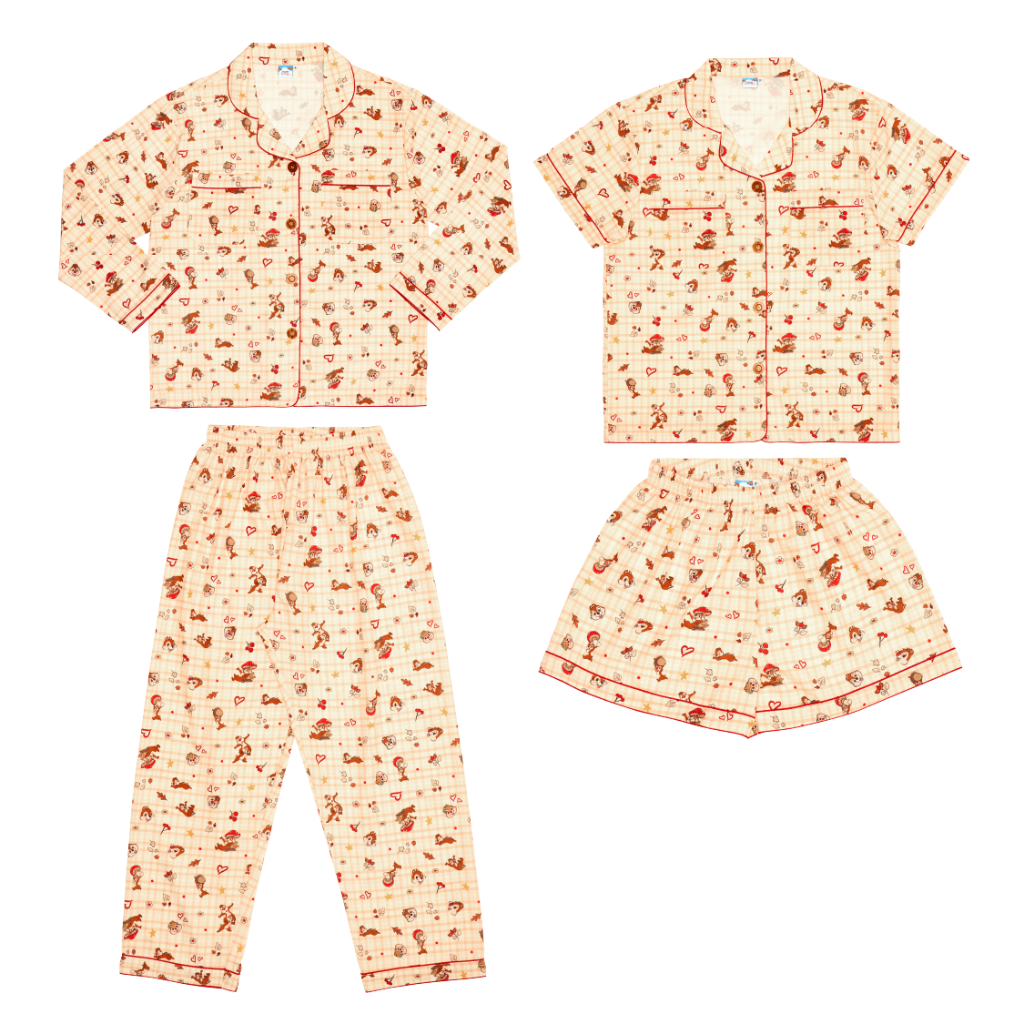 AUTUMN TREASURES PYJAMAS | ชุดนอนลายชิป & เดลส์