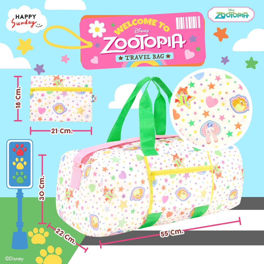 WELCOME TO ZOOTOPIA TRAVEL BAG | กระเป๋าเดินทางพับได้ลาย ZOOTOPIA