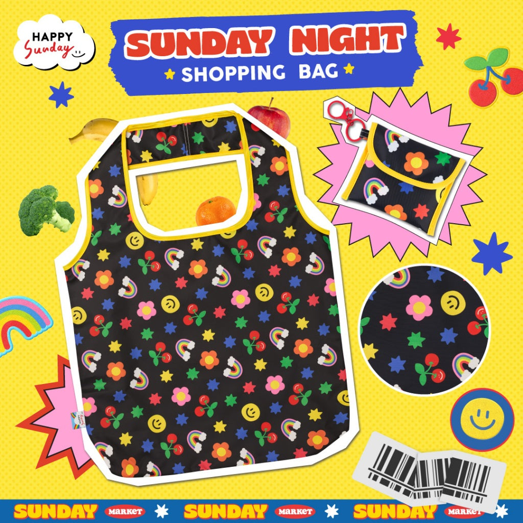 HAPPY GRABBY SHOPPING BAG | กระเป๋าช้อปปิ้งพับได้