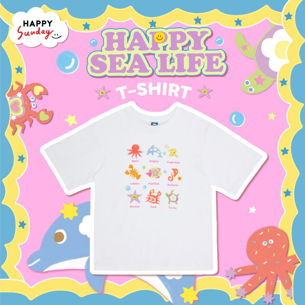HAPPY SUNDAY HAPPY T-SHIRT | เสื้อยืดใส่สบาย
