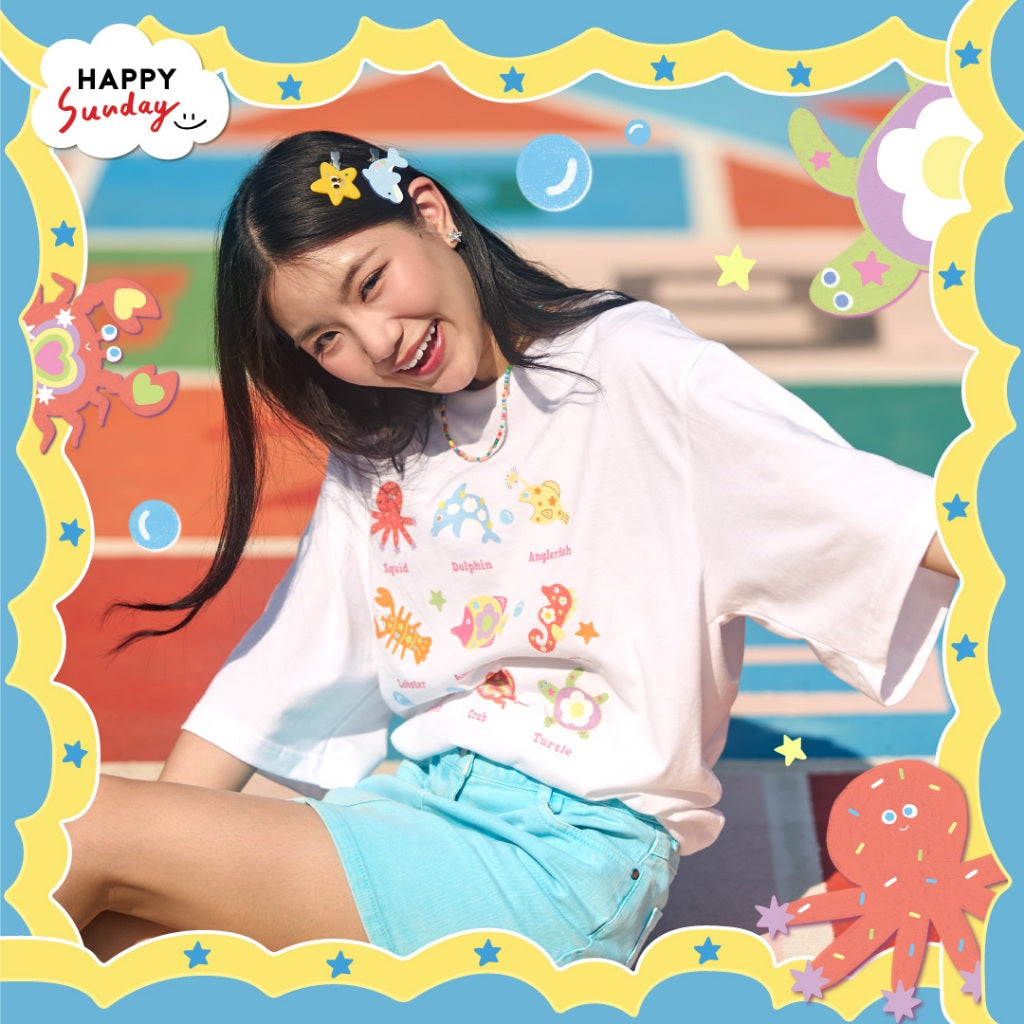 HAPPY SUNDAY HAPPY T-SHIRT | เสื้อยืดใส่สบาย
