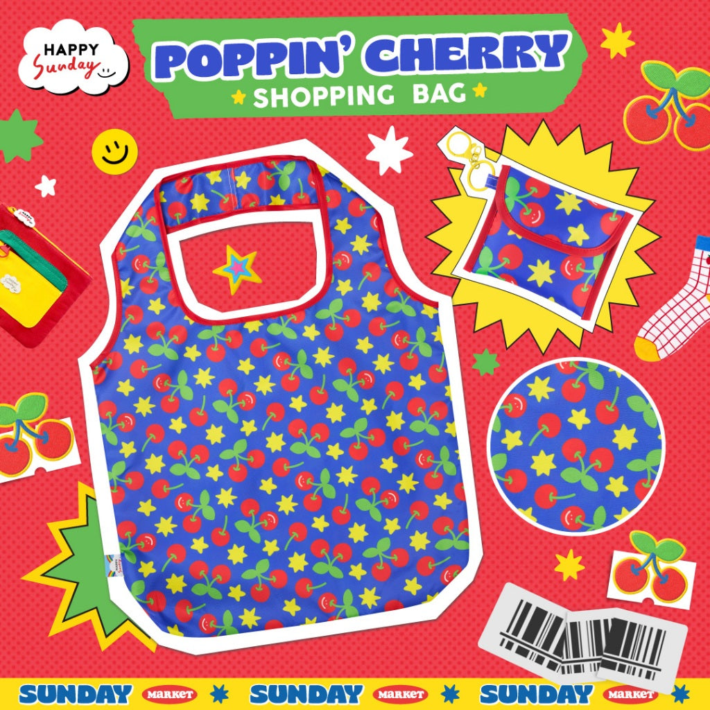 HAPPY GRABBY SHOPPING BAG | กระเป๋าช้อปปิ้งพับได้