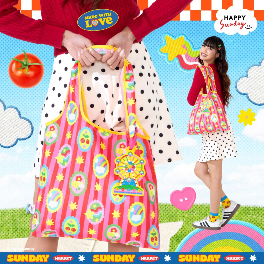 HAPPY GRABBY SHOPPING BAG | กระเป๋าช้อปปิ้งพับได้
