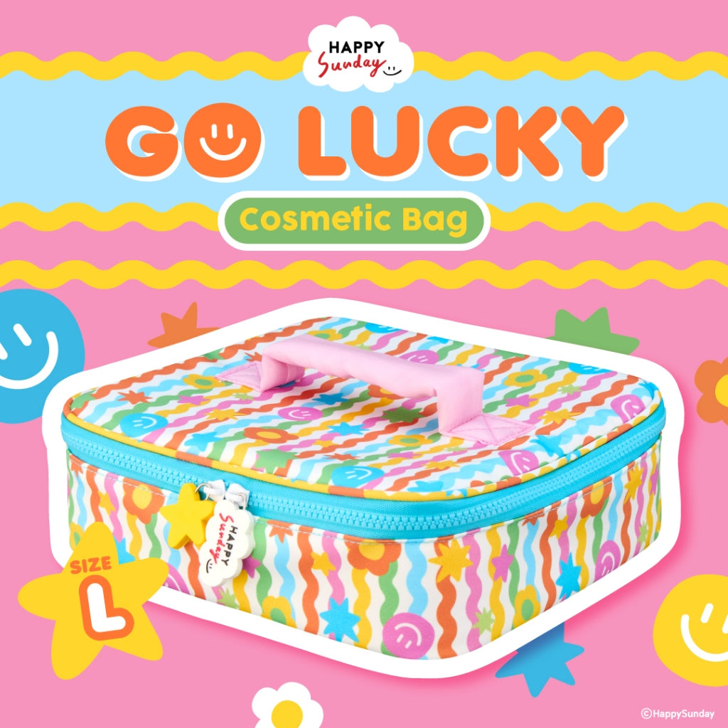 HAPPY SUNDAY COSMETIC BAG | กระเป๋าเครื่องสำอาง 3 ขนาด