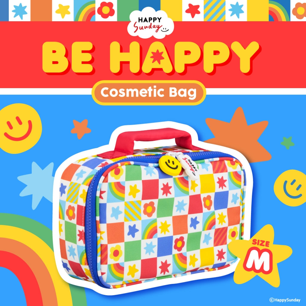 HAPPY SUNDAY COSMETIC BAG | กระเป๋าเครื่องสำอาง 3 ขนาด