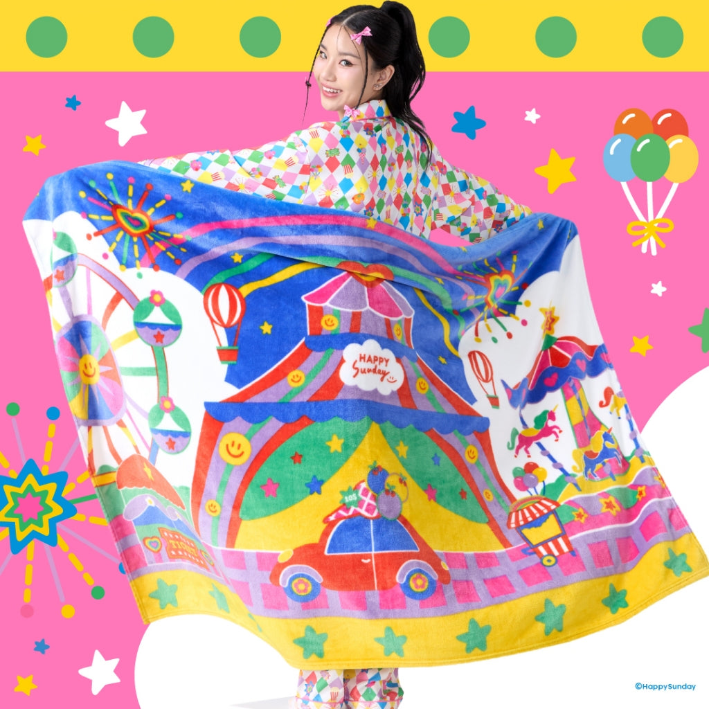 HAPPY FESTIVAL BLANKET | ผ้าห่มพิมพ์ลายสองด้านพร้อมกล่อง
