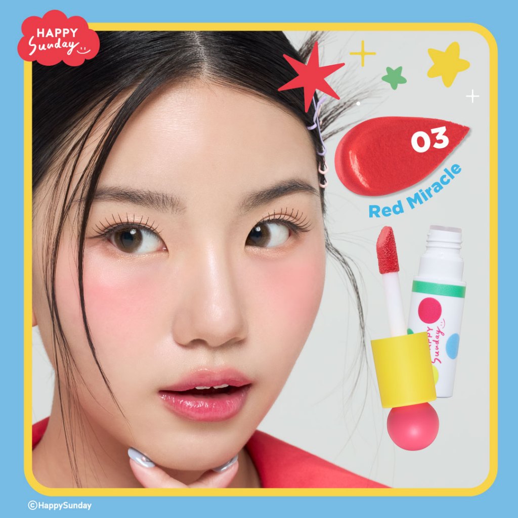 HAPPY SUNDAY MAGIC COLOR BLUSH | ครีมบลัช 4 สี