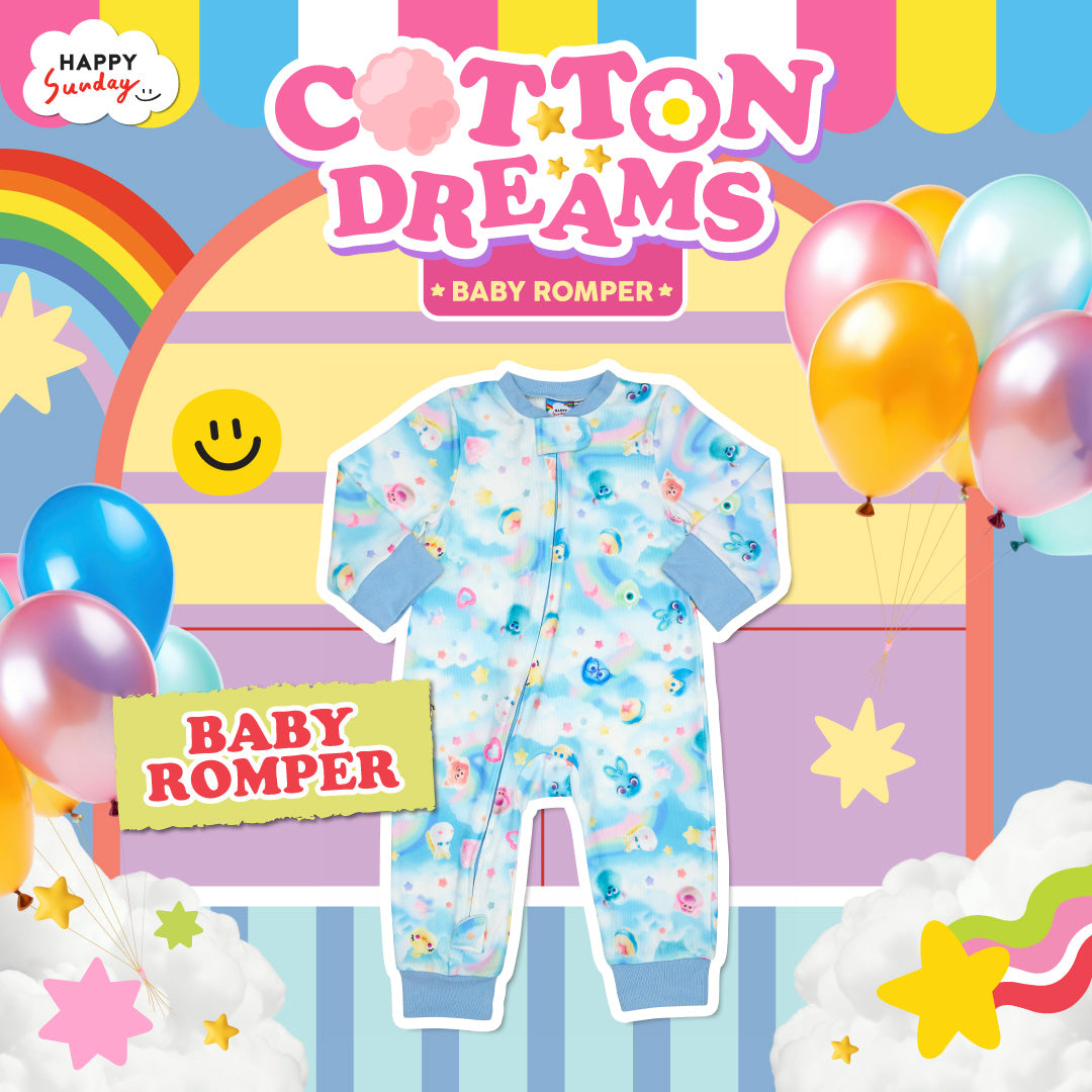 [BABY ROMPER 0-18 M] COTTON DREAMS HAPPY CLOUD