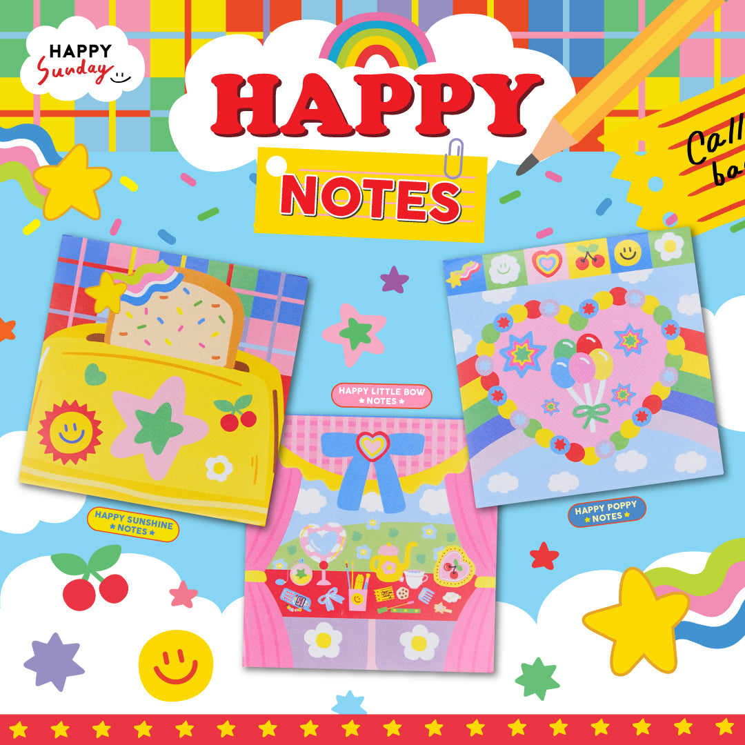 [SIZE 3x3] HAPPY NOTE