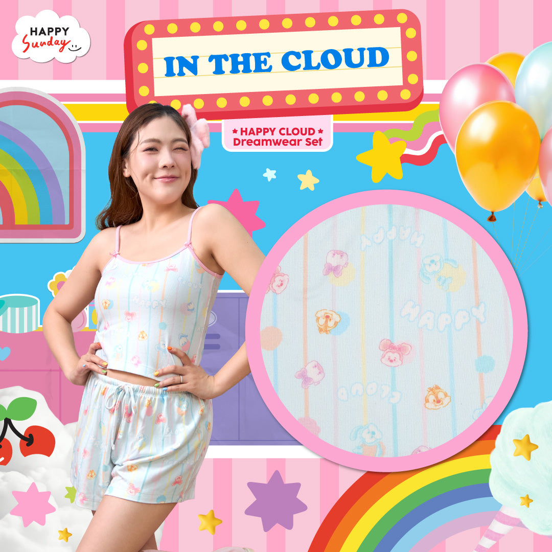 IN THE CLOUD HAPPY CLOUD DREAMWEAR SET