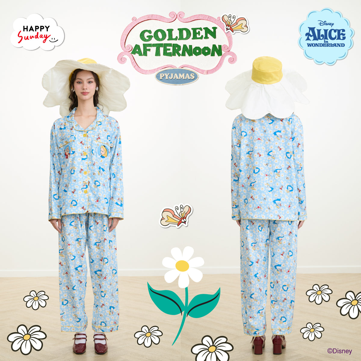[ กรุณากดแยกออเดอร์จากสินค้าพรีออเดอร์ ] GOLDEN AFTERNOON PYJAMAS