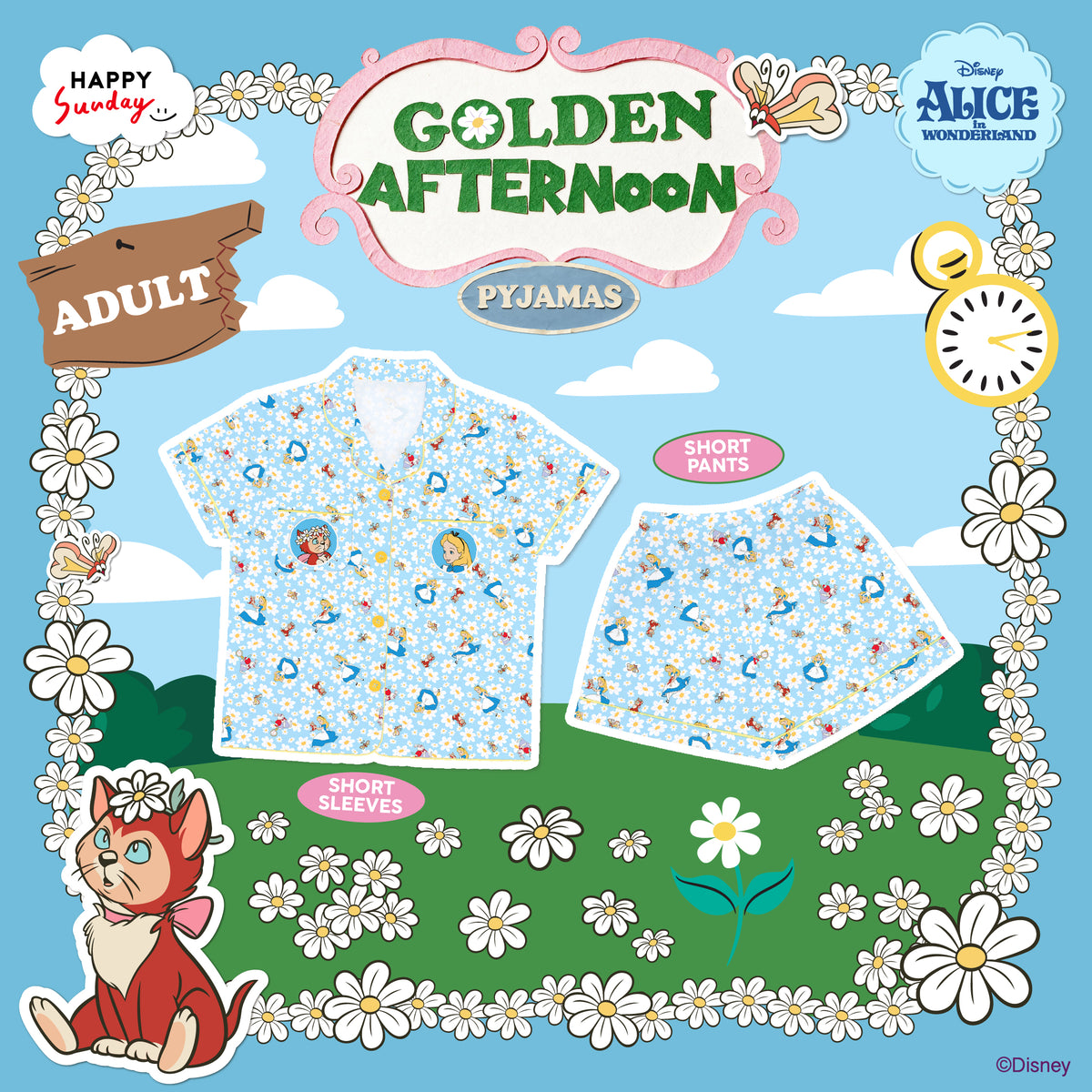 [ กรุณากดแยกออเดอร์จากสินค้าพรีออเดอร์ ] GOLDEN AFTERNOON PYJAMAS
