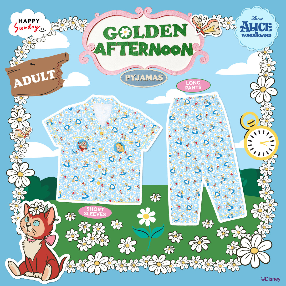 [ กรุณากดแยกออเดอร์จากสินค้าพรีออเดอร์ ] GOLDEN AFTERNOON PYJAMAS