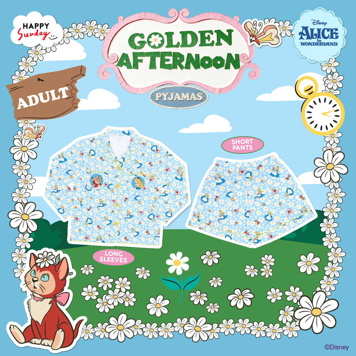 [ กรุณากดแยกออเดอร์จากสินค้าพรีออเดอร์ ] GOLDEN AFTERNOON PYJAMAS