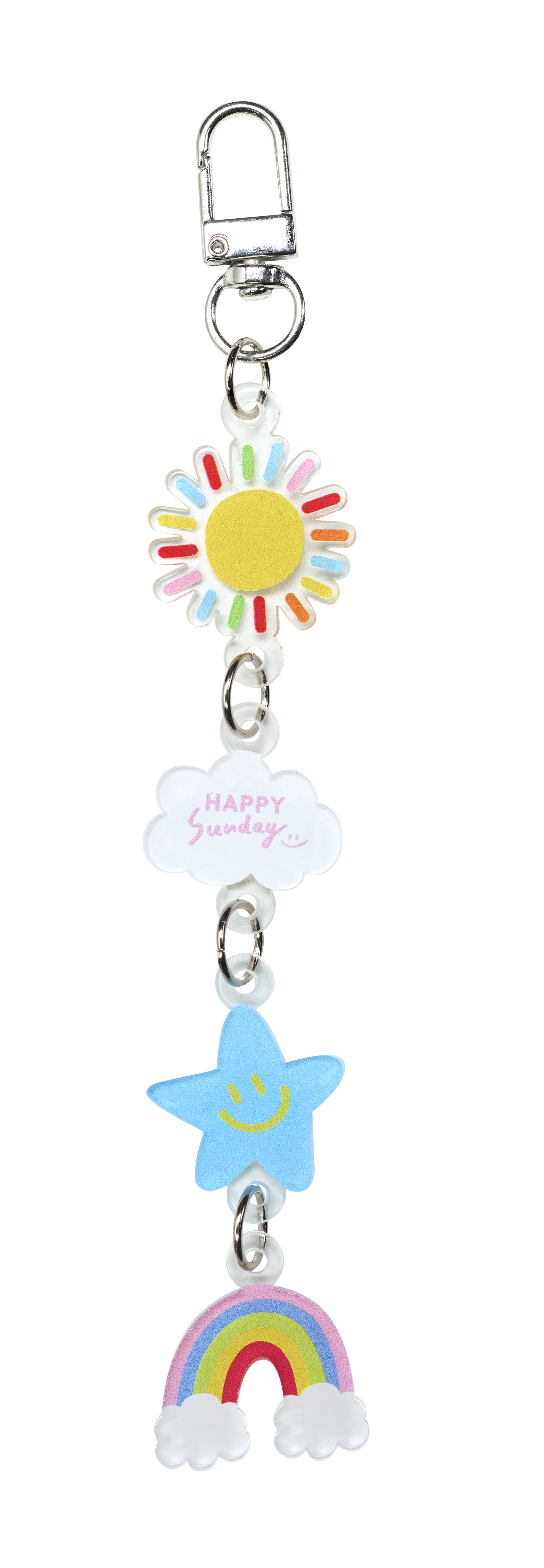 (100 Happy Points) พวงกุญแจ HAPPY CHAIN ลาย HAPPY SUNNY – happysundaystore
