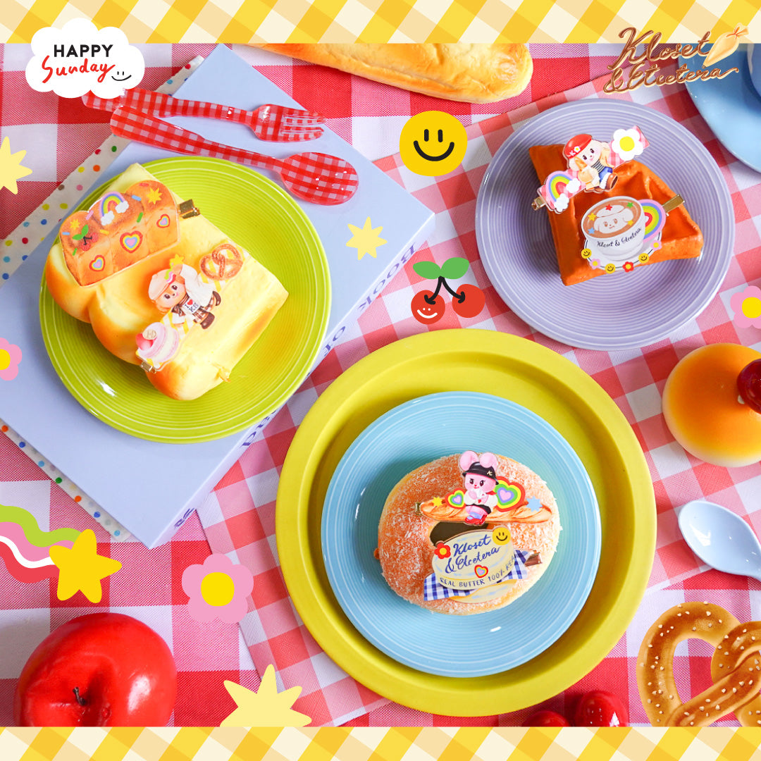 HAPPY SUNDAY x KLOSET ETCETERA Happy in Paris Hair Clip Set | เซ็ตกิ๊บติดผม