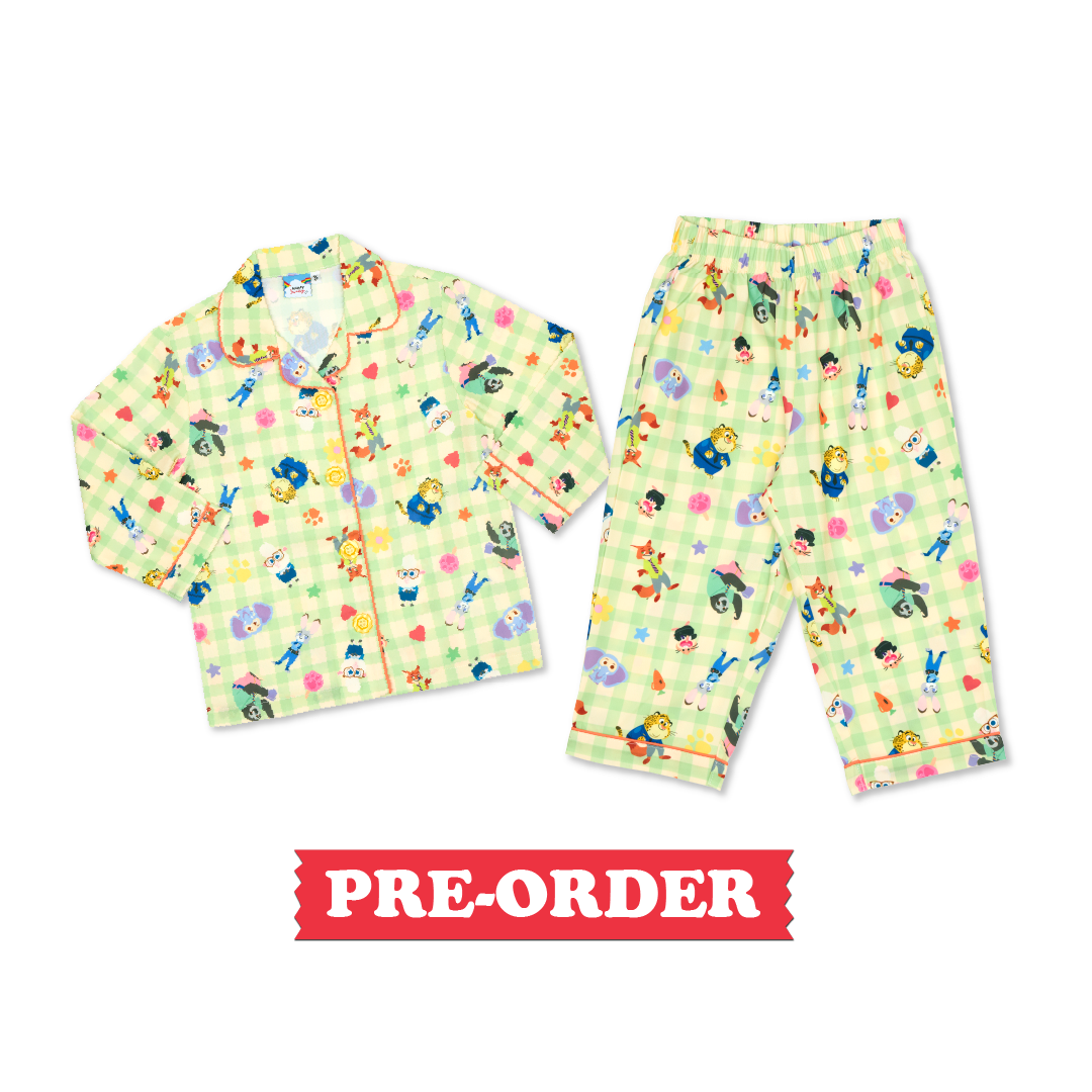 [PRE-ORDER ทยอยจัดส่ง 12/01/2026 เป็นต้นไป กรุณากดแยกออเดอร์จากสินค้าพร้อมส่ง] [KIDS] PARTY ANIMAL PYJAMAS