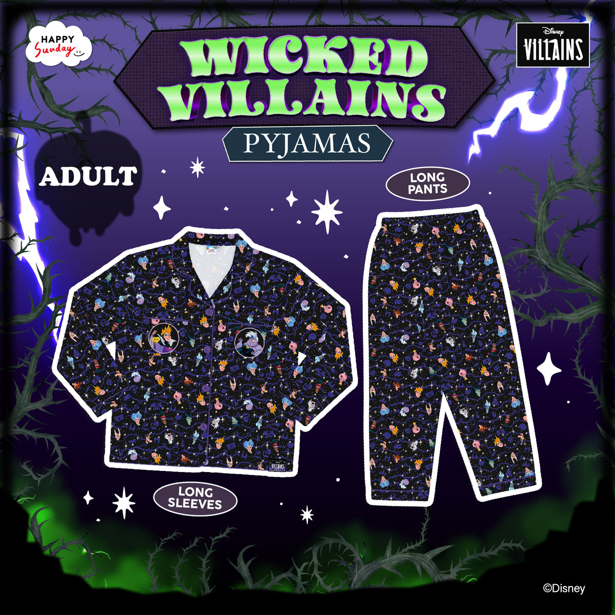WICKED VILLAINS PYJAMAS (เริ่มส่งสินค้า 28.OCT.2026)