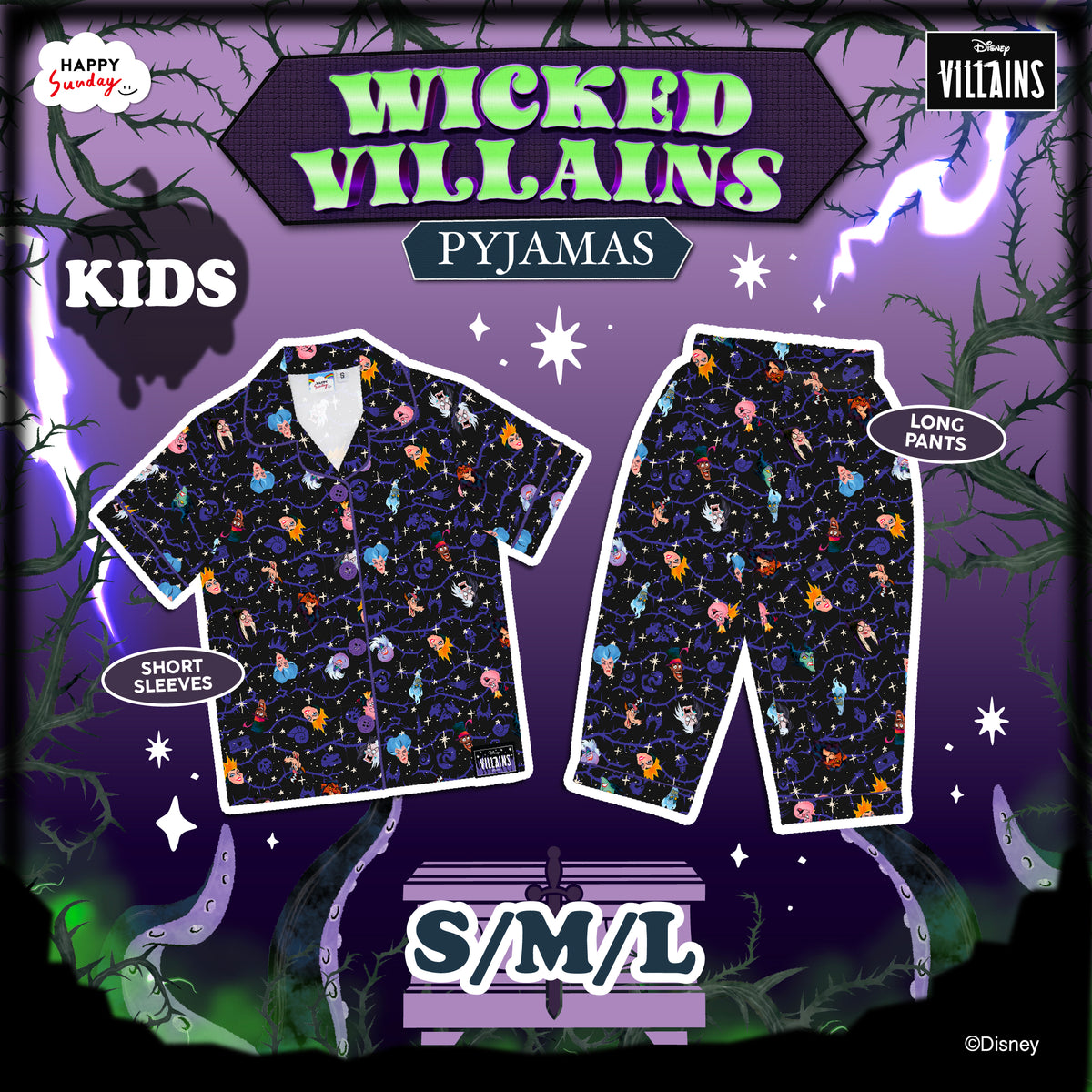 [KIDS] WICKED VILLAINS PYJAMAS (เริ่มส่งสินค้า 28.OCT.2026)