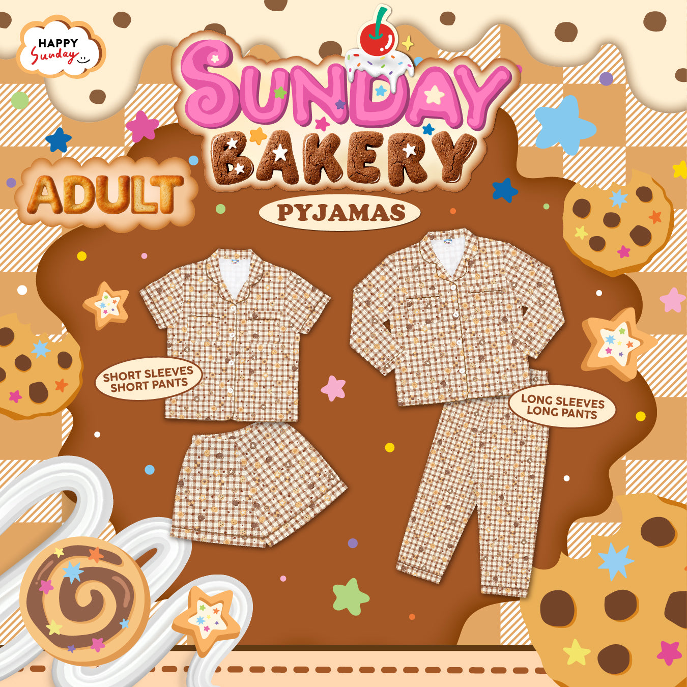 PRE-ORDER ทยอยจัดส่ง 07/10/2026 เป็นต้นไป กรุณากดแยกออเดอร์จากสินค้าพร้อมส่ง] SUNDAY BAKERY PYJAMAS