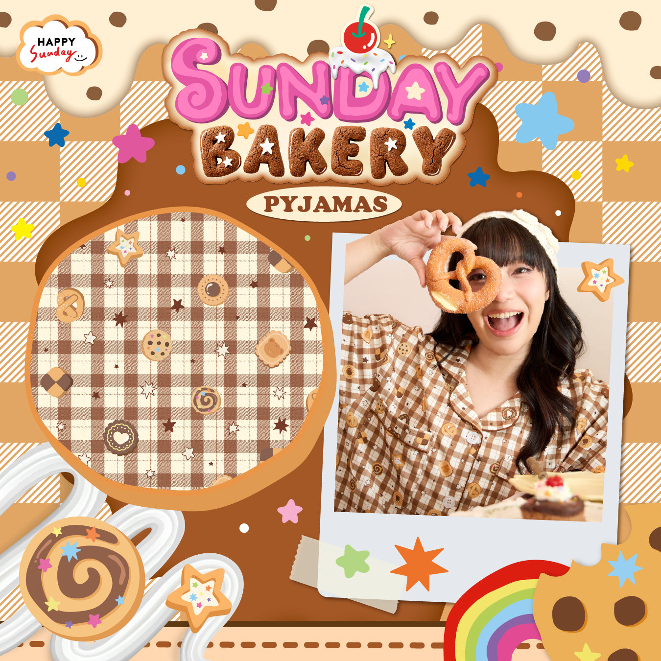 PRE-ORDER ทยอยจัดส่ง 07/10/2026 เป็นต้นไป กรุณากดแยกออเดอร์จากสินค้าพร้อมส่ง] SUNDAY BAKERY PYJAMAS