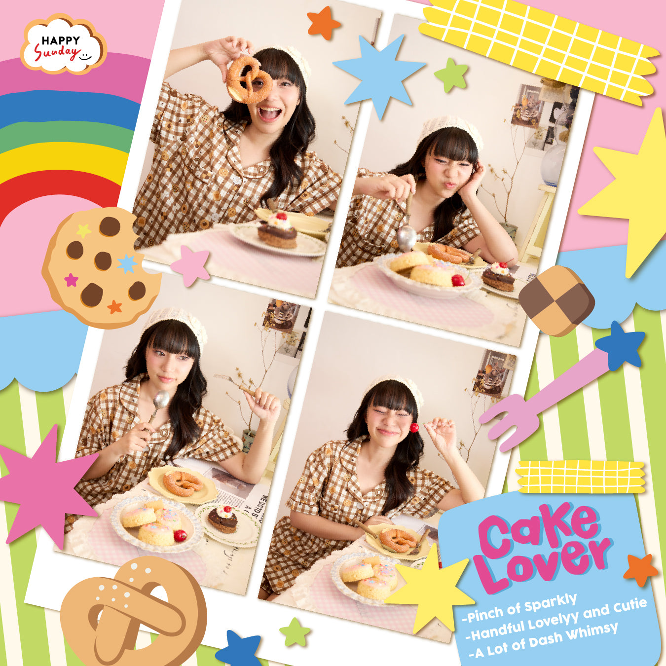 PRE-ORDER ทยอยจัดส่ง 07/10/2026 เป็นต้นไป กรุณากดแยกออเดอร์จากสินค้าพร้อมส่ง] SUNDAY BAKERY PYJAMAS