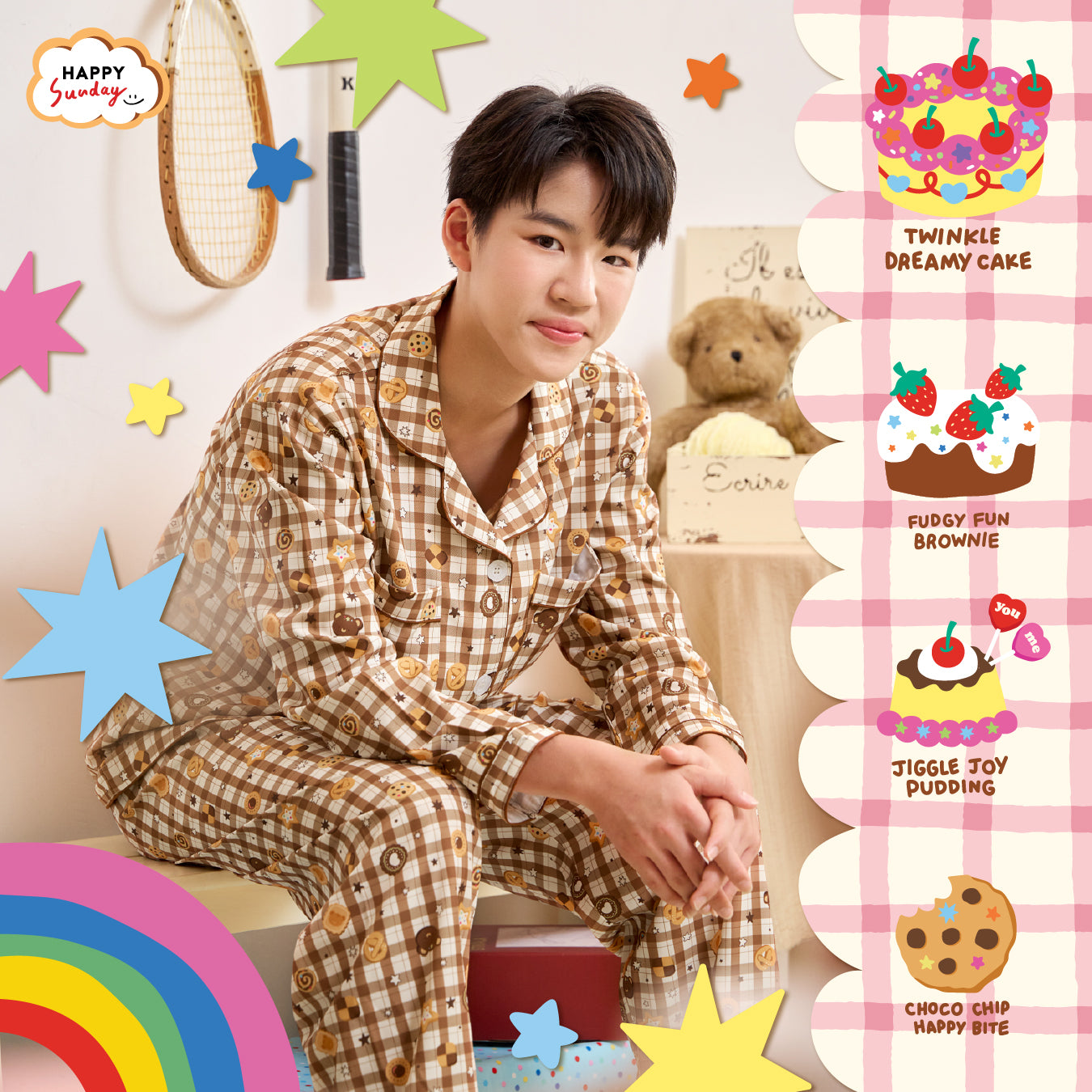 PRE-ORDER ทยอยจัดส่ง 07/10/2026 เป็นต้นไป กรุณากดแยกออเดอร์จากสินค้าพร้อมส่ง] SUNDAY BAKERY PYJAMAS