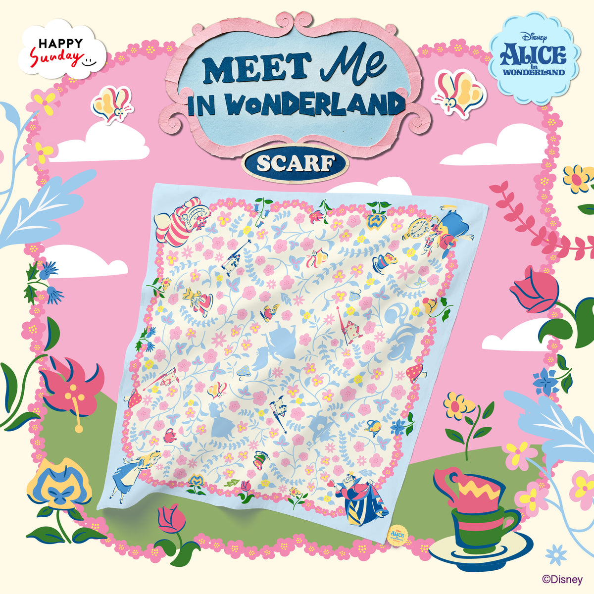 MEET ME IN WONDERLAND HAIR SCARF (เริ่มส่งสินค้า 19.NOV.2026)