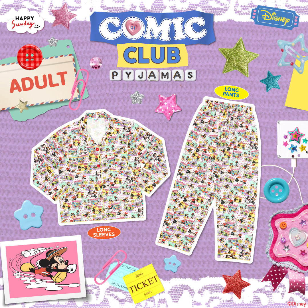 COMIC CLUB PYJAMAS | ชุดนอนลายมิกกี้เมาส์