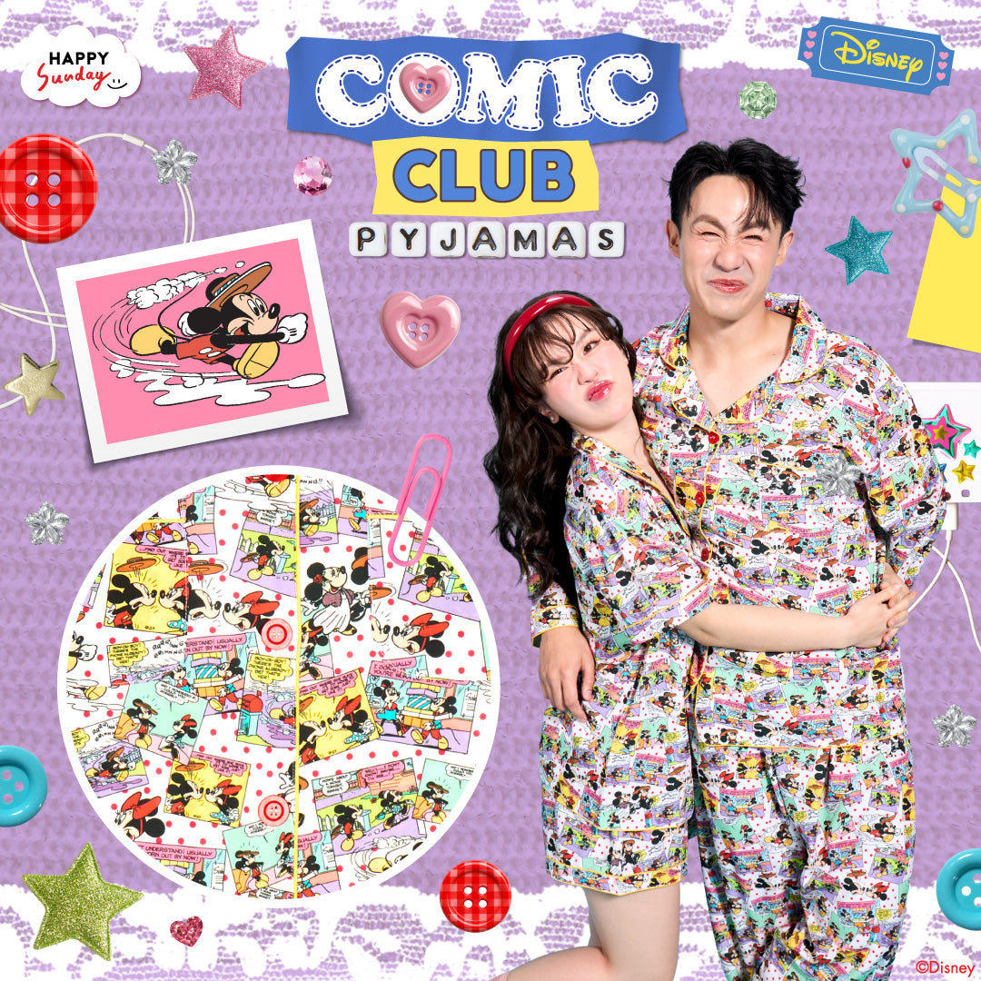 COMIC CLUB PYJAMAS | ชุดนอนลายมิกกี้เมาส์