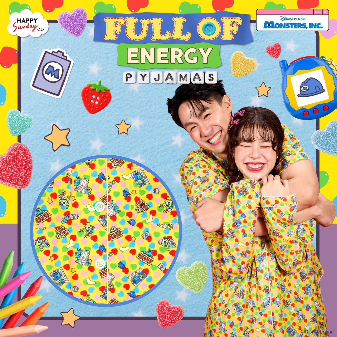FULL OF ENERGY PYJAMAS | ชุดนอนลายมอนสเตอร์ อิงค์