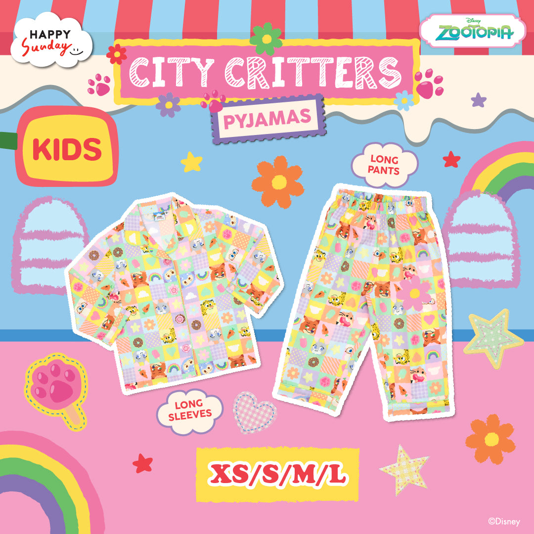 [Kids] CITY CRITTERS PYJAMAS