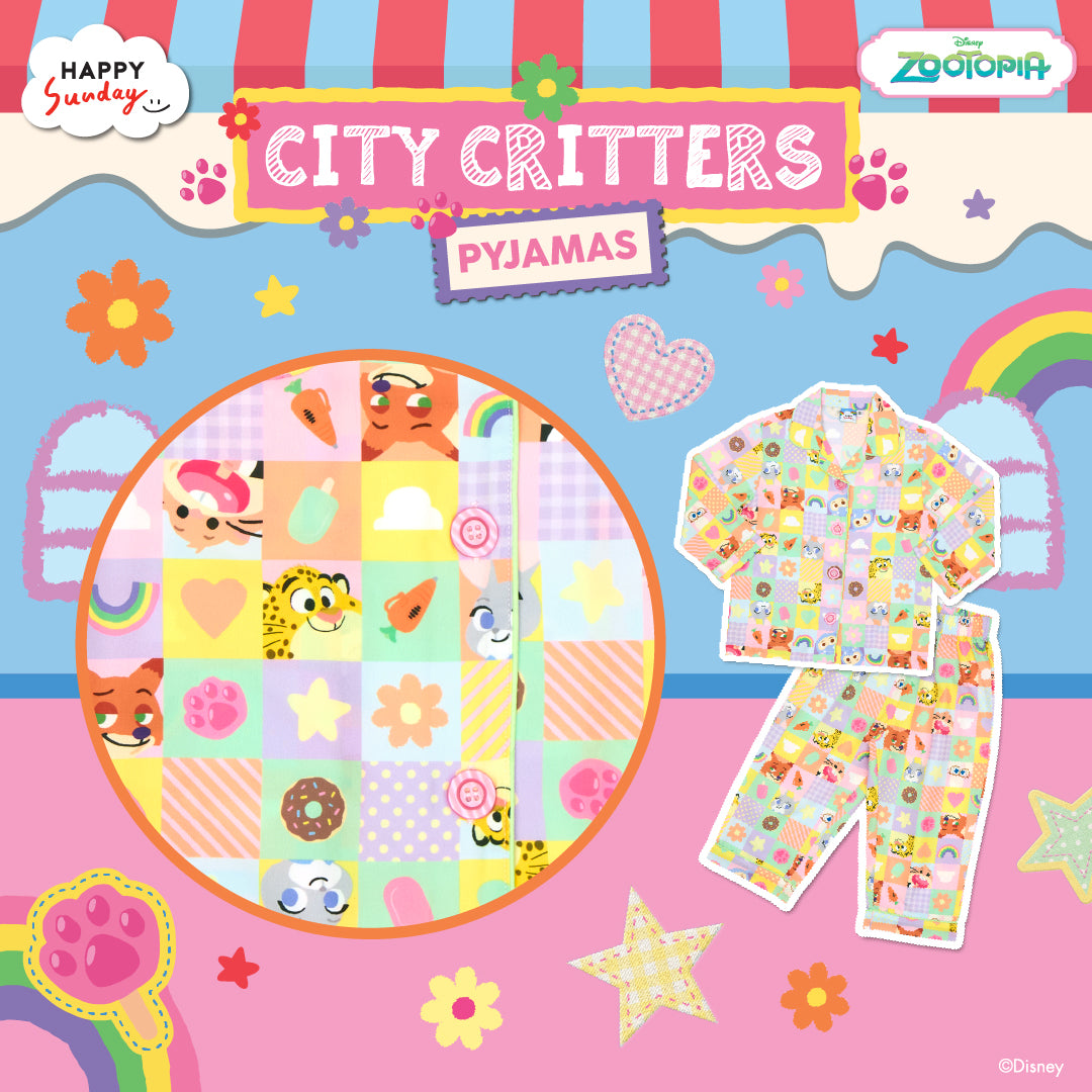 [Kids] CITY CRITTERS PYJAMAS